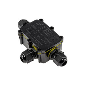 Lasdoos IP68 Waterdicht voor 3 Kabels 6-11 mm Zwart